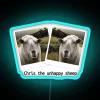 Neon Decorative Sign Chris The Unhappy Sheep in Colourful RGB