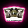 Vibrant RGB LED display for nostalgic sheep-themed home decor accents
