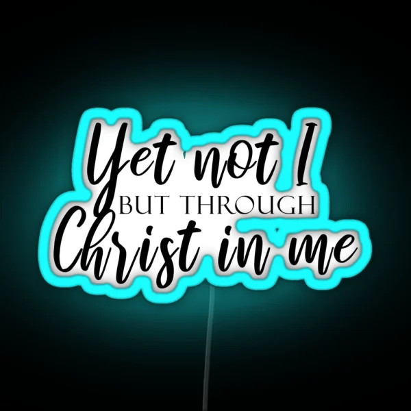 Christ In Me RGB Neon Sign