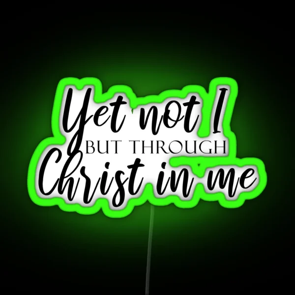 Christ In Me RGB Neon Sign