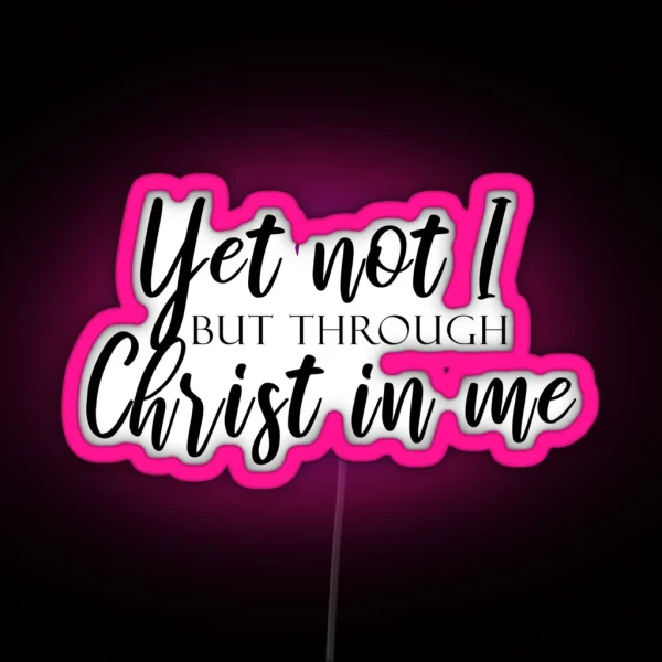 Christ In Me RGB Neon Sign