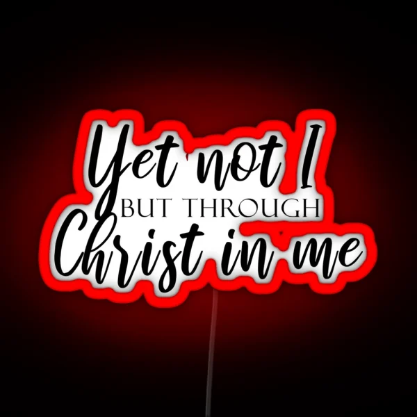 Christ In Me RGB Neon Sign