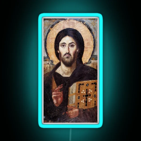 Christ The Pantokrator Sinai RGB Neon Sign