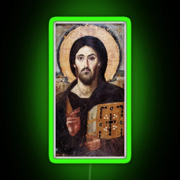 Christ The Pantokrator Sinai RGB Neon Sign