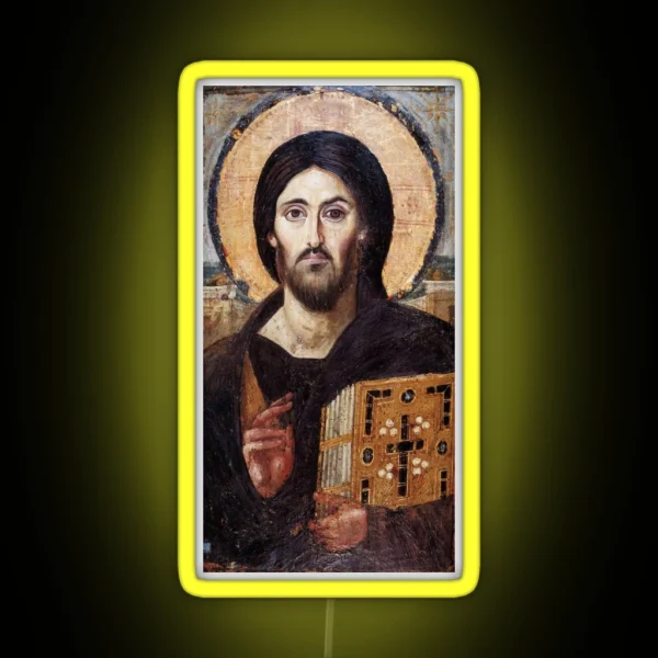 Christ The Pantokrator Sinai RGB Neon Sign