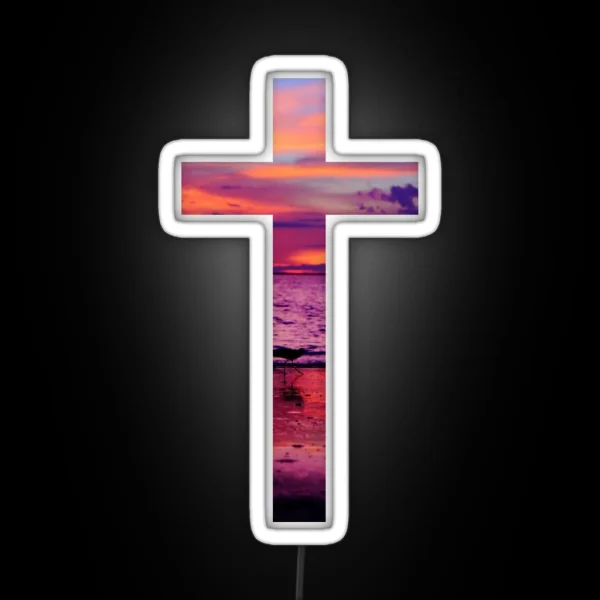 Christian Cross RGB Neon Sign