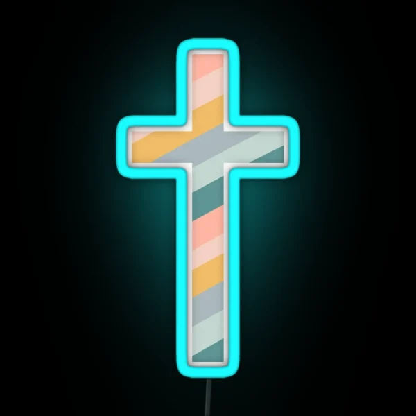 Christian Cross RGB Neon Sign