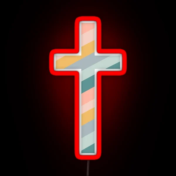 Christian Cross RGB Neon Sign