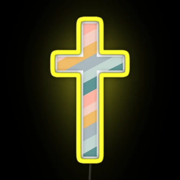 Christian Cross RGB Neon Sign