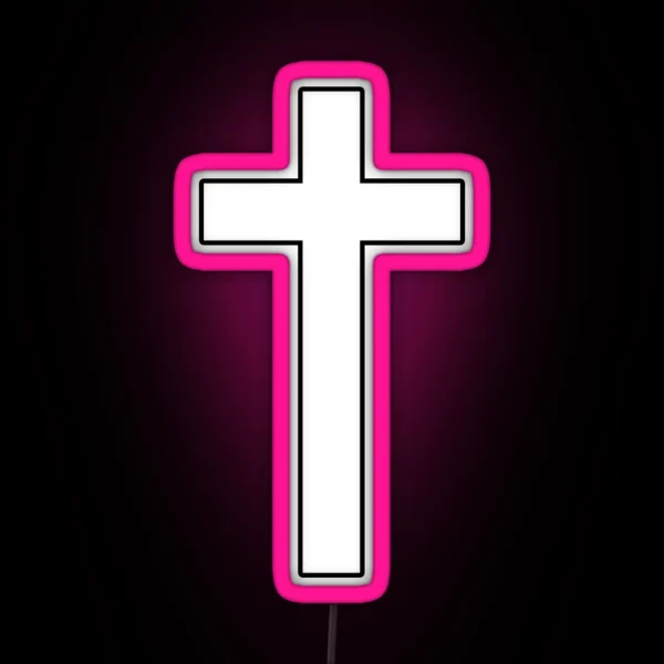 Christian Cross RGB Neon Sign