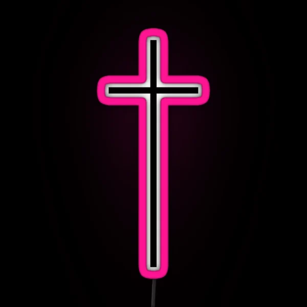 Christian Cross RGB Neon Sign