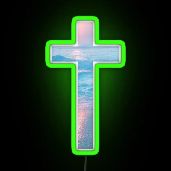 Christian Cross RGB Neon Sign