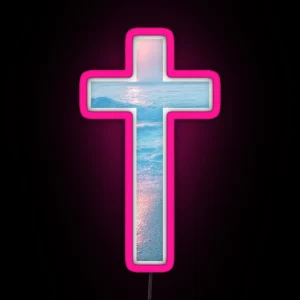 Christian Cross RGB Neon Sign