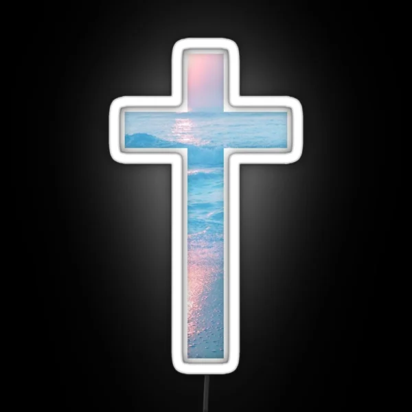 Christian Cross RGB Neon Sign