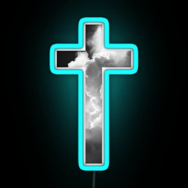 Christian Cross RGB Neon Sign