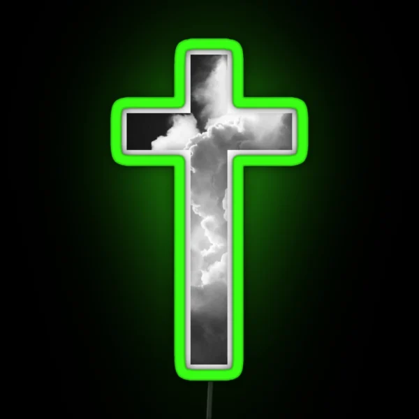 Christian Cross RGB Neon Sign