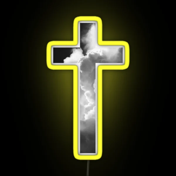 Christian Cross RGB Neon Sign