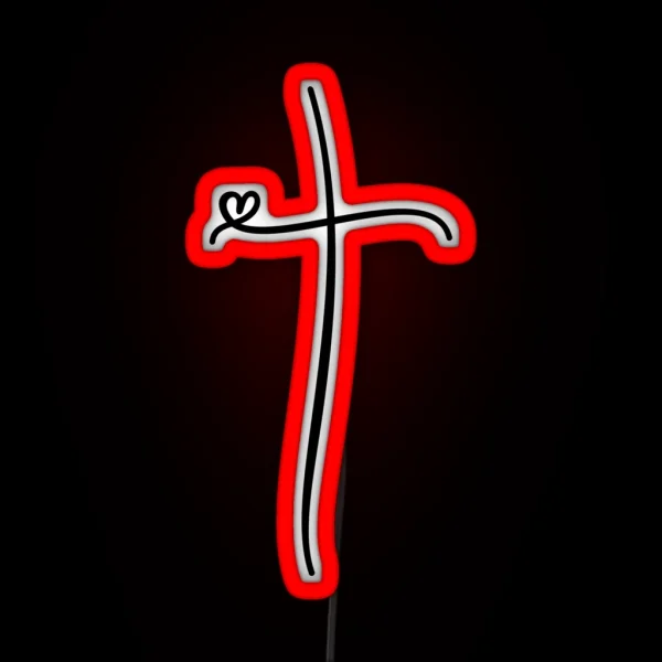 Christian Cross RGB Neon Sign