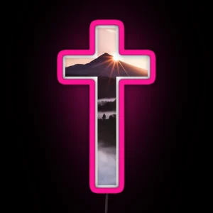 Christian Cross RGB Neon Sign