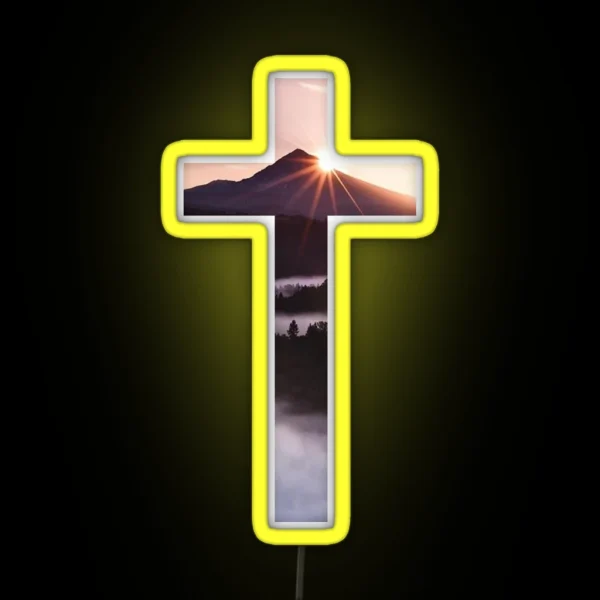 Christian Cross RGB Neon Sign