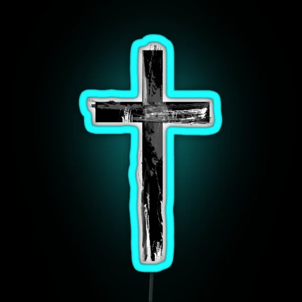 Christian Cross RGB Neon Sign