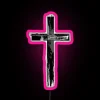 Personalized RGB LED Christian cross neon sign for modern homes