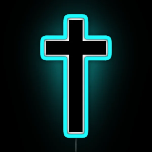 Christian Cross RGB Neon Sign