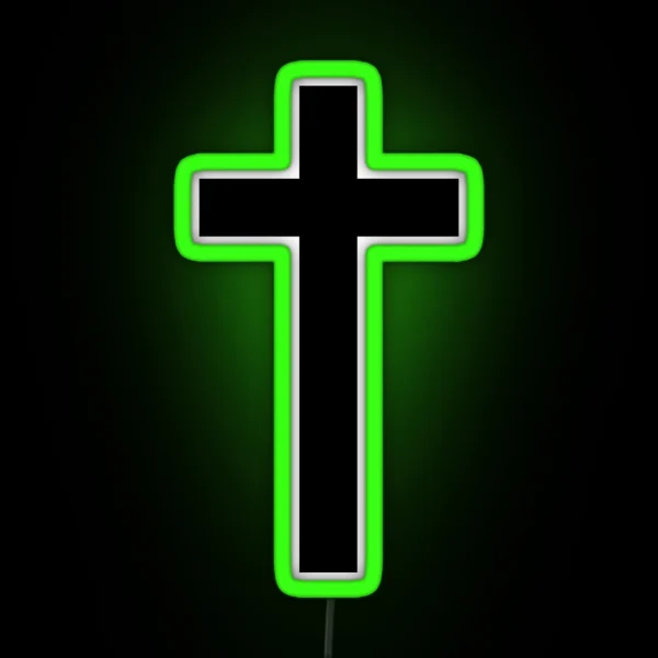 Christian Cross RGB Neon Sign