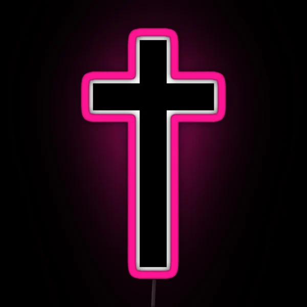 Christian Cross RGB Neon Sign