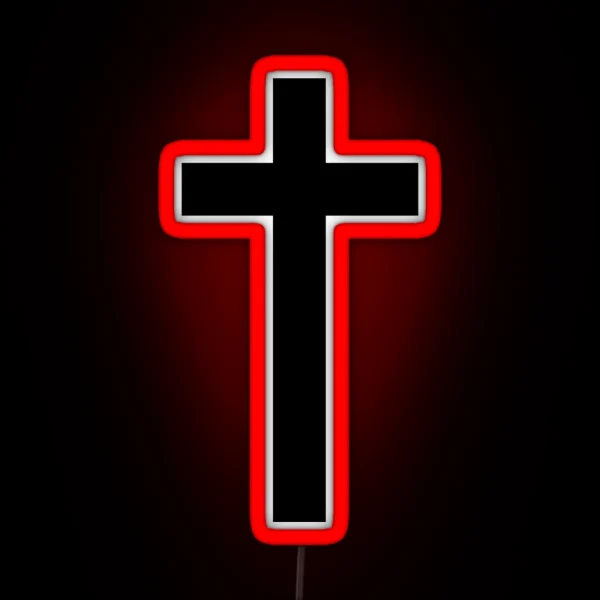 Christian Cross RGB Neon Sign