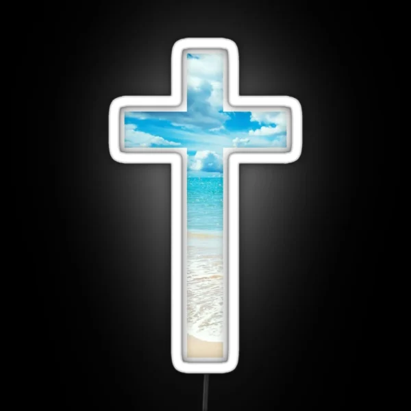 Christian Cross RGB Neon Sign