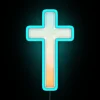 RGB neon Christian cross symbol decorative wall art sign lighting