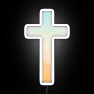 Christian Cross Symbol RGB Neon Sign