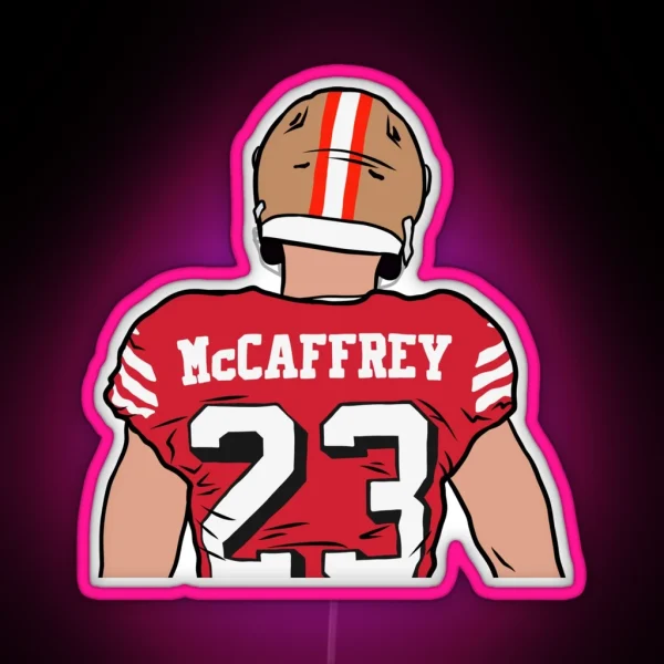 Christian Mccaffrey Back To RGB Neon Sign