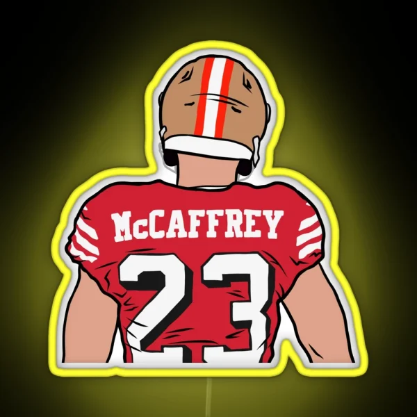 Christian Mccaffrey Back To RGB Neon Sign