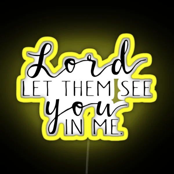 Christian Quote RGB Neon Sign