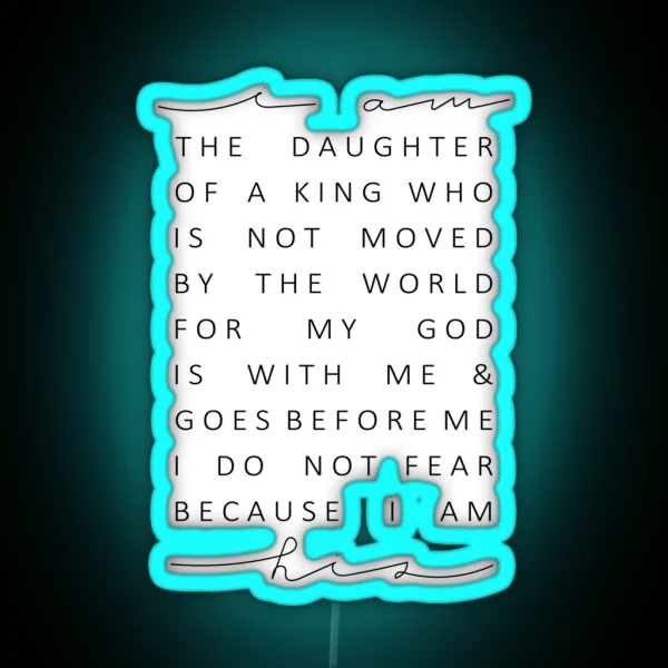 Christian Quote RGB Neon Sign