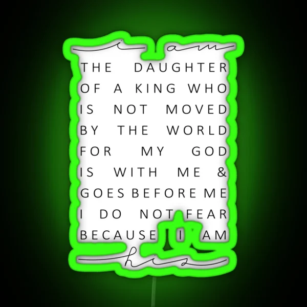 Christian Quote RGB Neon Sign