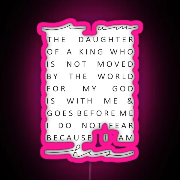 Christian Quote RGB Neon Sign
