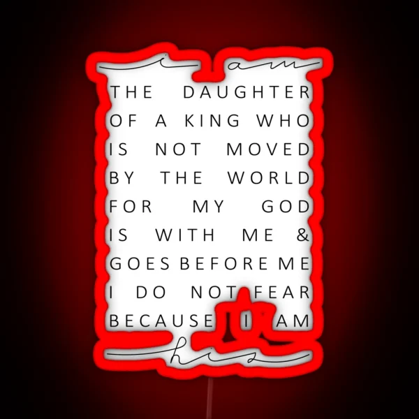 Christian Quote RGB Neon Sign