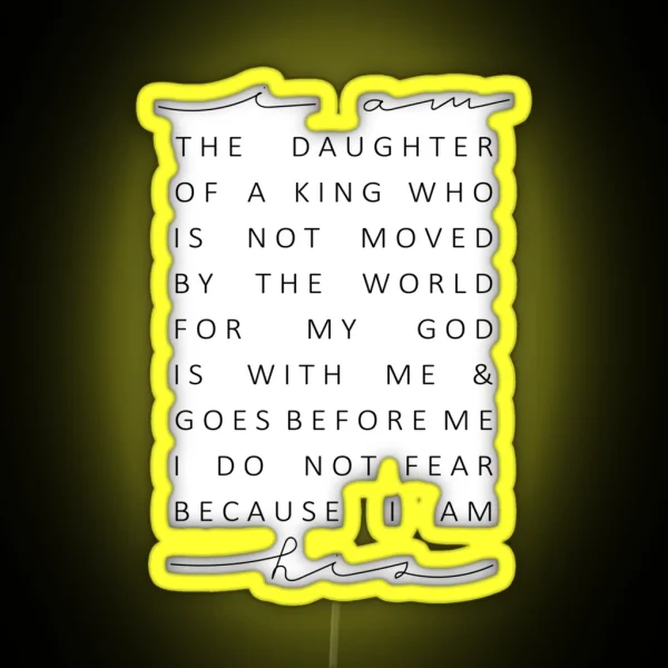 Christian Quote RGB Neon Sign