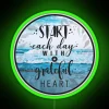 Christian Inspiration Vibrant Neon Wall Sign with Uplifting Faith Quotes
