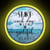 Vibrant RGB Neon Sign Featuring Inspirational Christian Quotes and Scripture