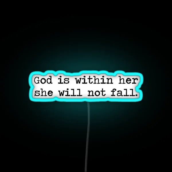 Christian Quote RGB Neon Sign