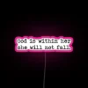 Brighten up your faith with inspirational Christian quote LED light
