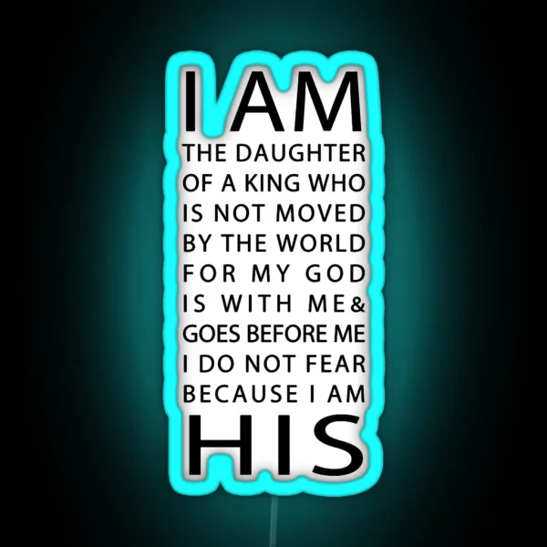 Christian Quote RGB Neon Sign
