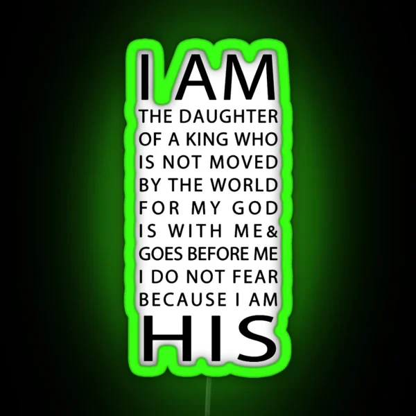 Christian Quote RGB Neon Sign