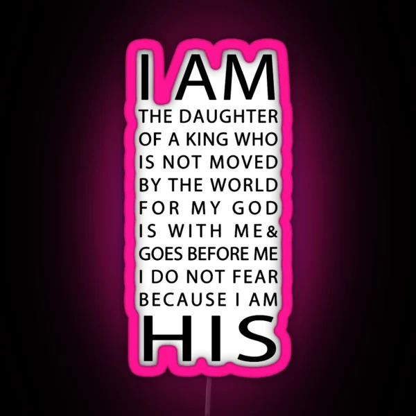 Christian Quote RGB Neon Sign