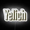 RGB Neon Sign with Christian Yelich's Name in Bold Letters