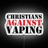Anti-Vaping Neon Sign for Christian Homes and Faith-Based Spaces Decor